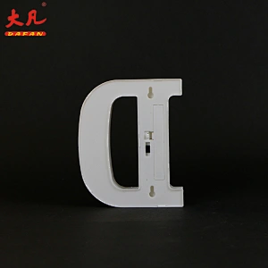 factory price golden table decoration led plastic light festival word light led plastic light