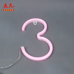 3字母珠宝中国霓虹灯标志婚礼装饰usb电池霓虹灯字母