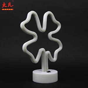 热卖幸运四叶三叶草led霓虹灯led霓虹灯条灯绳灯室标志