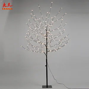 户外圣诞led人工装饰婚礼棕榈花桦木铜丝树灯