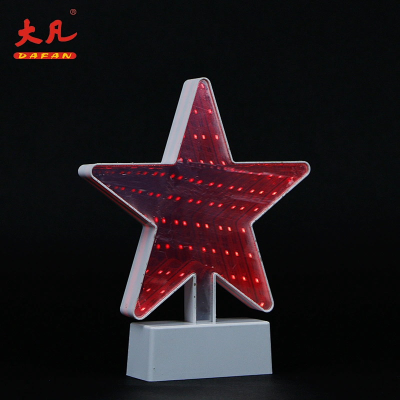 led decorative mirror panel light tunnel indoor infinity battery decor atmosphere light