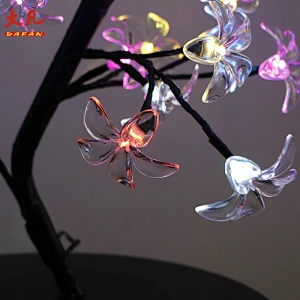 Factory price RGB christmas tree lights artificial color changing led cherry blossom tree light led outdoor light