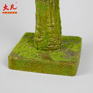 hot sale decoration led plastic branch room decoration tree artificial light pot with simulation moss