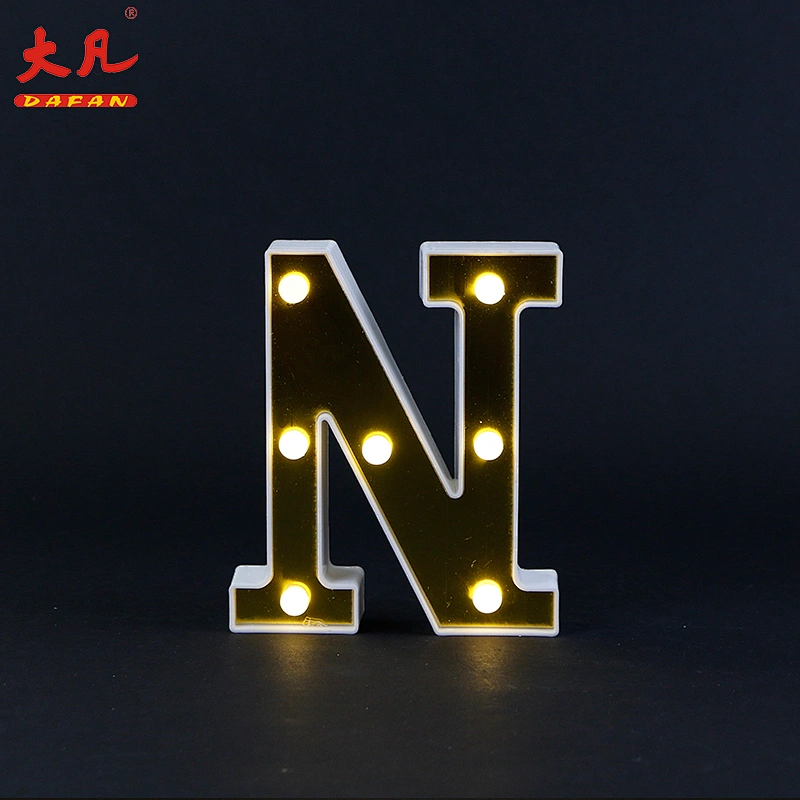 High grade 3D led battery holiday light decorative led alphabet letter sign