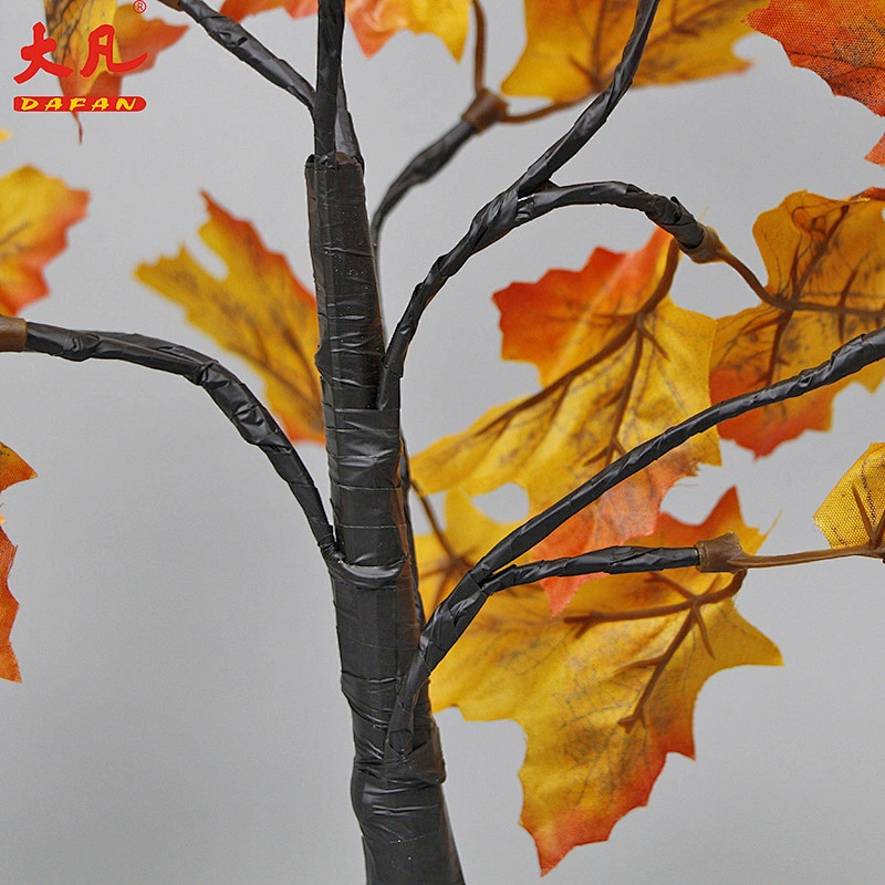 hot sale Christmas light up simulate led maple tree light artificial maple tree branches and leaves