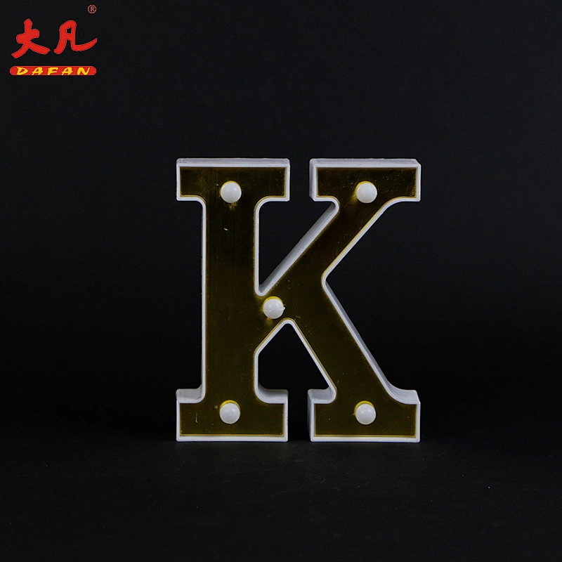 hot sale led holiday light table decoration plastic room lamp wedding party birthday letter light