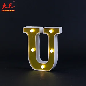 批发圣诞晚会装饰广告标志塑料字母灯3d LED灯