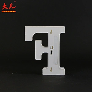 F led plastic battery letter light holiday room decoration acrylic letter sign