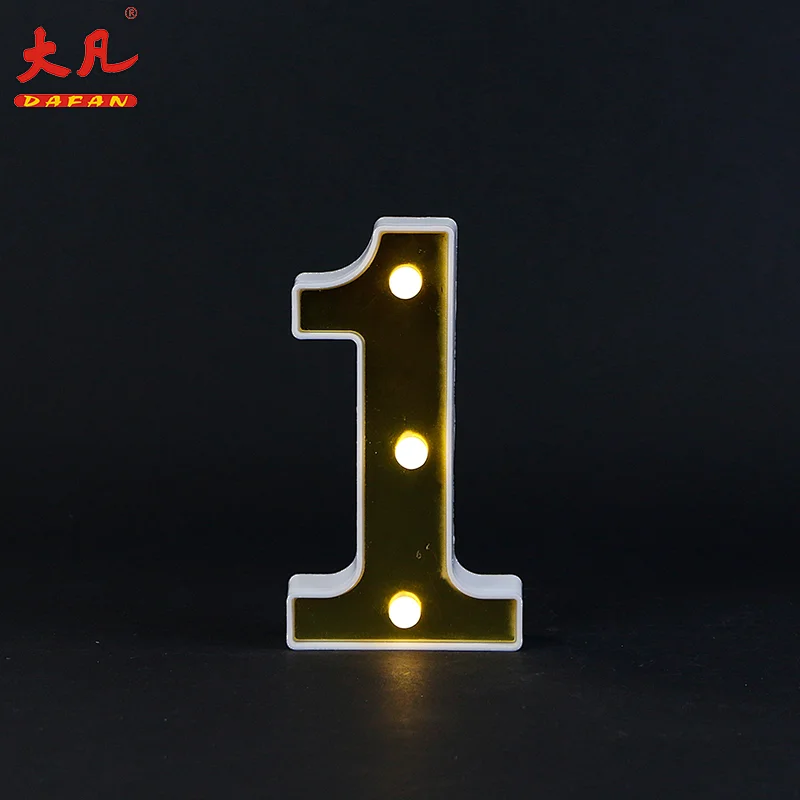 1形状电池字母环字幕字母室装饰灯字母led灯