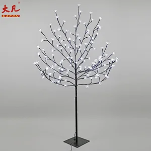 120厘米电池供电led人造樱花树装饰圣诞节模拟花树灯