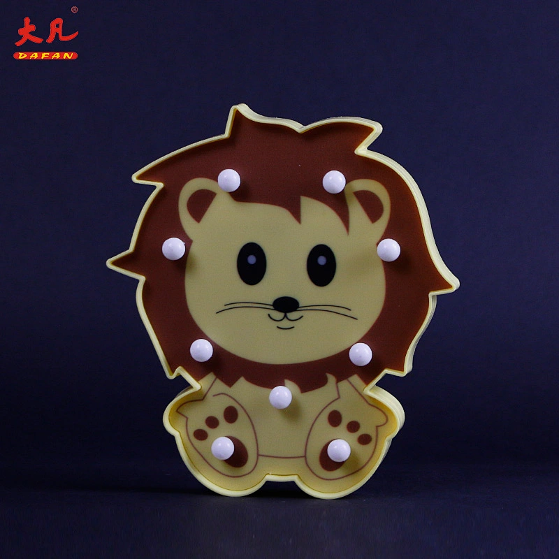 lion shape decorative children room table lighting led letter marquee board light signs