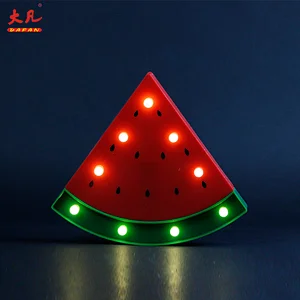 watermelon shape plastic battery operated table decoration lighting led foe room wedding party children