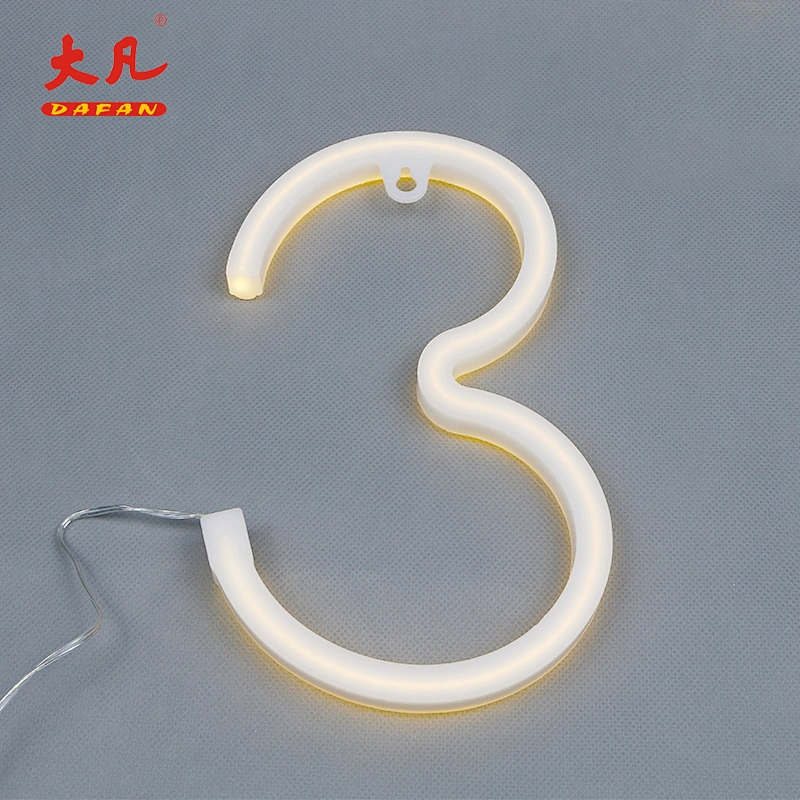 3 letter jewelry china neon sign weddings decoration usb battery neon light letters