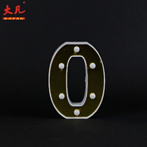 O custom 3D acryl led letter sign alphabet table decoration letter led light