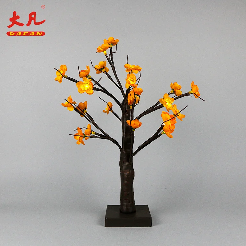 Christmas battery supply simulation decoration led plastic fruit artificial bonsai tree branches lights