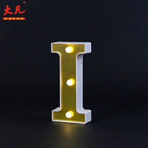 cheap factory price decorative holiday room table lamp I led lights board letter