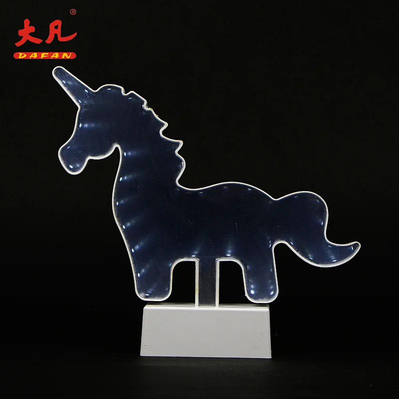 3d tunnel mirror light led children night decorative tunnel lamps battery mirror fancy light