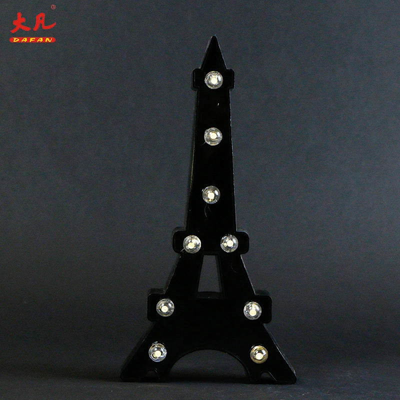 tower shape	decorative battery party marquee letter board led plastic wedding room table light