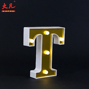 T shape high quality led light letter marquee love letters battery operated light word letter board