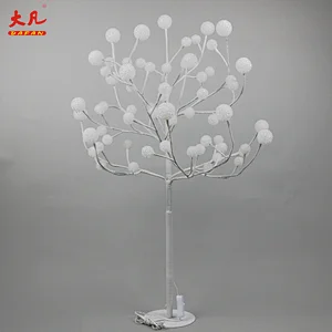 90cm hot sale room decoration artificial Christmas wedding room led outdoor branch ball tree light lamp