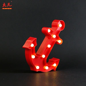 holiday decoration led plastic marquee light letters 3d signs