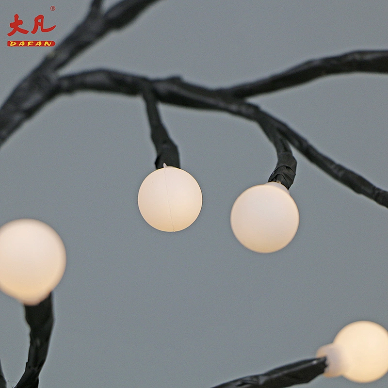 50cm plastic LED crystal ball light room led birch tree light artificial simulate flower bulb lights