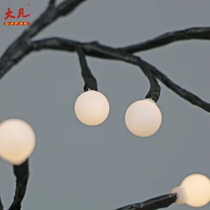 50cm塑料LED水晶球灯室led白桦树灯人造模拟花球灯