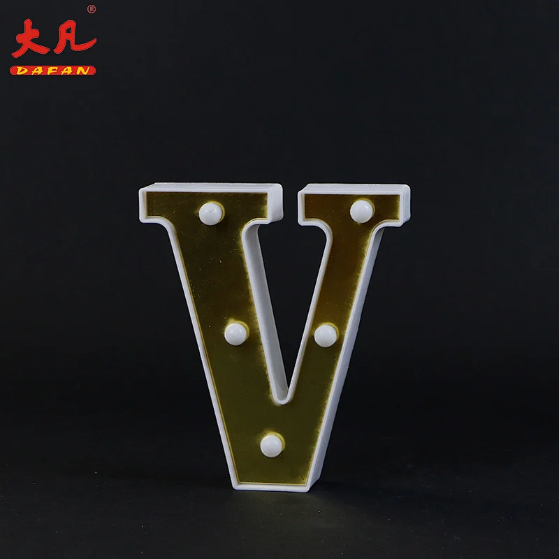 热卖字字母板3D电池亚克力led灯字母字幕婚礼派对标志