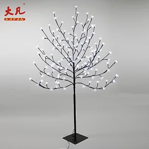 120厘米电池供电led人造樱花树装饰圣诞节模拟花树灯