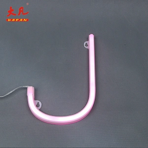 J Christmas letter light letter jewelry mini led neon flex neon table light pvc neon sign