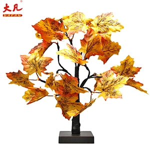 hot sale Christmas light up simulate led maple tree light artificial maple tree branches and leaves