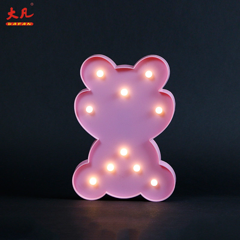 hot sale factory pop up led battery marquee pvc letter board light for wedding room party table