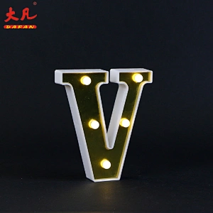 hot sale word letter board 3D battery acrylic led light letter marquee wedding party sign