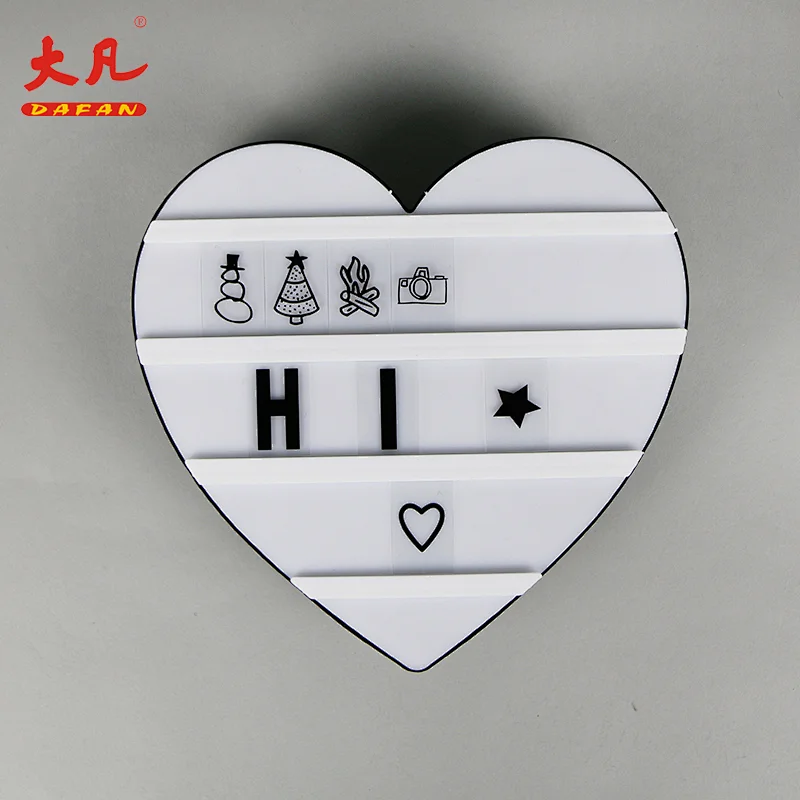 爱形状电池led字母标志3d显示供电led灯箱