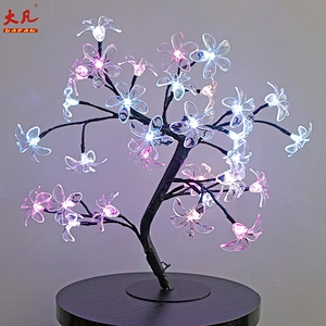 Factory price RGB christmas tree lights artificial color changing led cherry blossom tree light led outdoor light