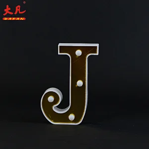 J节led塑料灯室餐桌装饰电池供电led灯