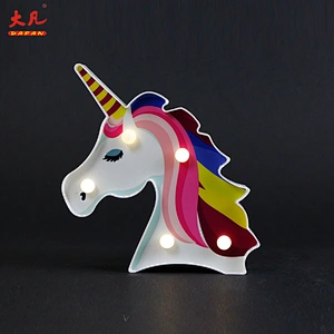 unicorn shape battery alphabet table lamp board letter marquee led plastic word light for party wedding