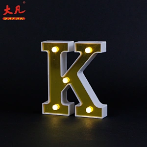 hot sale led holiday light table decoration plastic room lamp wedding party birthday letter light