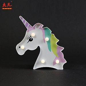 unicorn shape battery alphabet table lamp board letter marquee led plastic word light for party wedding