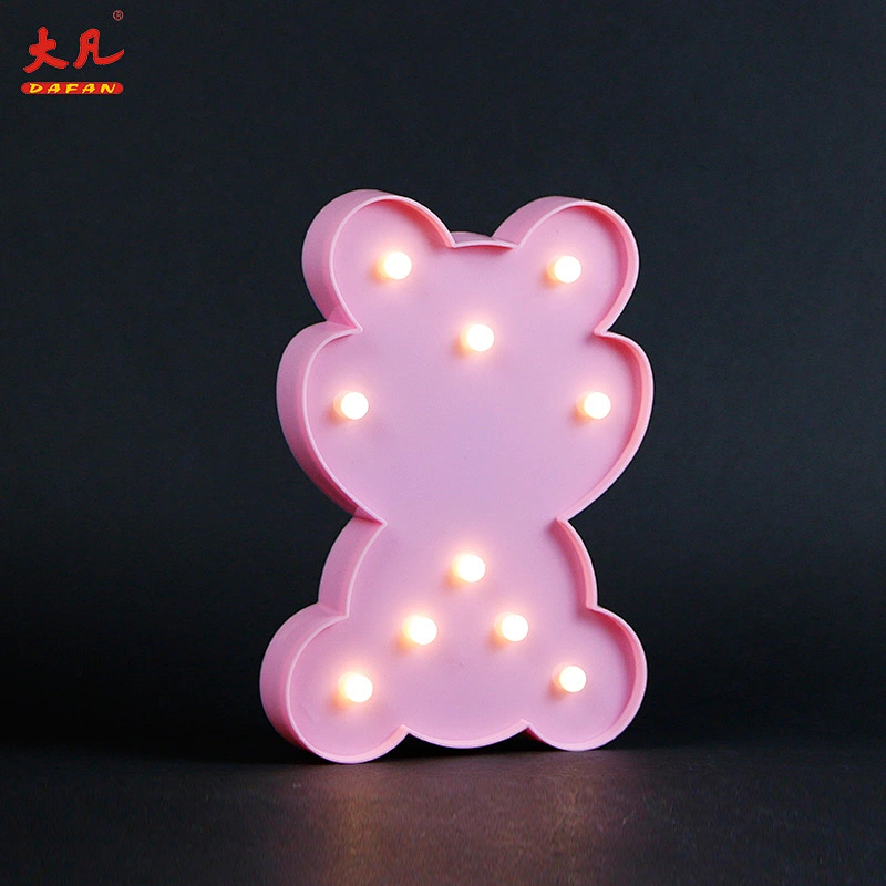 hot sale factory pop up led battery marquee pvc letter board light for wedding room party table