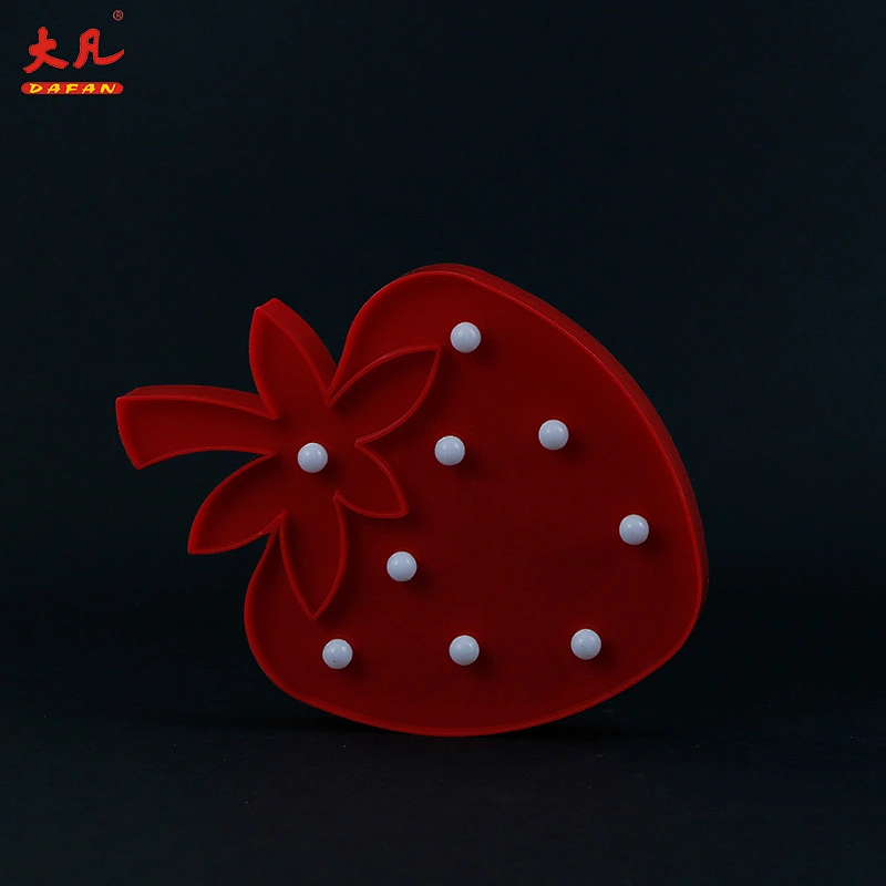 high quality decoration outdoor light strawberry shape led marquee night lights