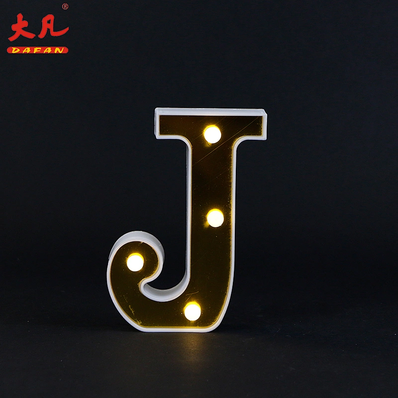 J festival led plastic light room table decoration battery operated led light