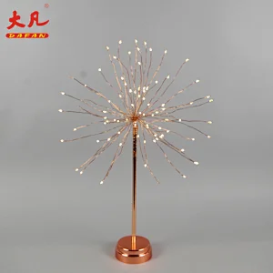 婚礼装饰圣诞星爆LED烟花树串灯花灯装饰台灯