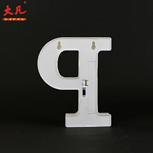 低MOQ 3D字母珠宝标志定制pvc字母标志P形状字灯