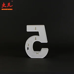 5光数字信件3d电池LED字母表信件室内板大门罩夜光