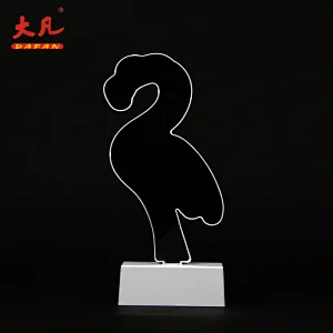 火烈鸟3D镜面板灯led房低价儿童隧道灯无限室内桌夜灯