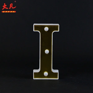 cheap factory price decorative holiday room table lamp I led lights board letter