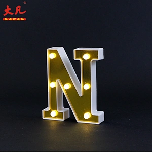 High grade 3D led battery holiday light decorative led alphabet letter sign