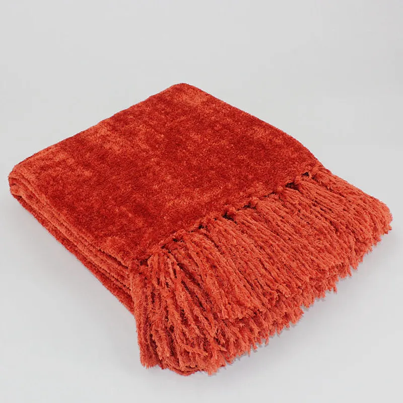 100% Polyester Luxury  Soft Woven Throw Blanket