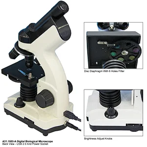 Dual Light Cordless Digital Biological Microscope